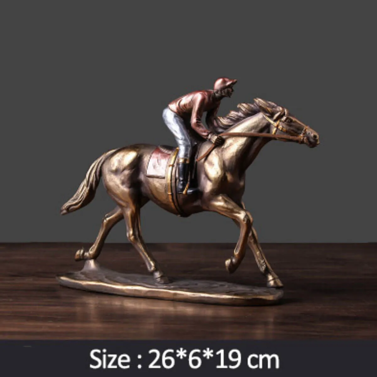 Horse Racing Sculpture Figurine Running Horse Vintage - Image 5