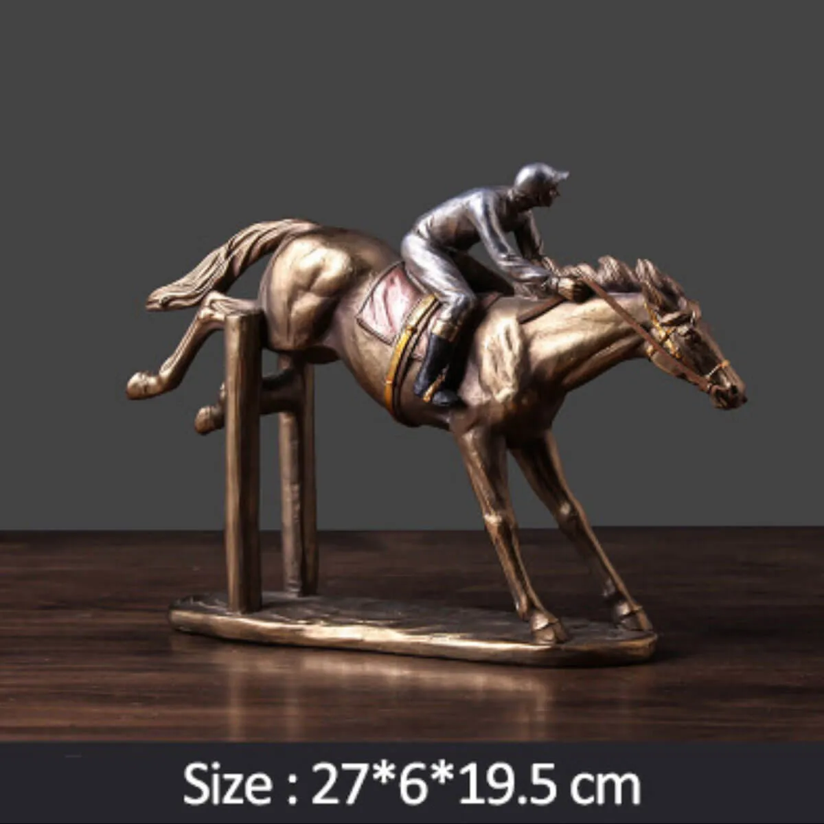 Horse Racing Sculpture Figurine Running Horse Vintage - Image 6