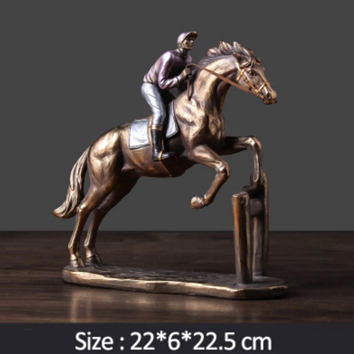 Horse Racing Sculpture Figurine Running Horse Vintage - Image 7
