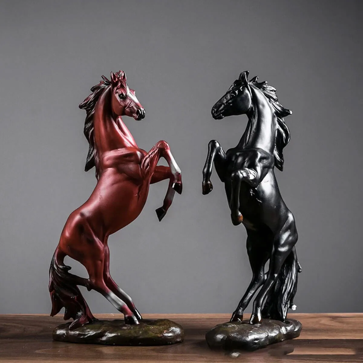 Horse Statue Animal Figurines Resin Sculpture Art - Image 3