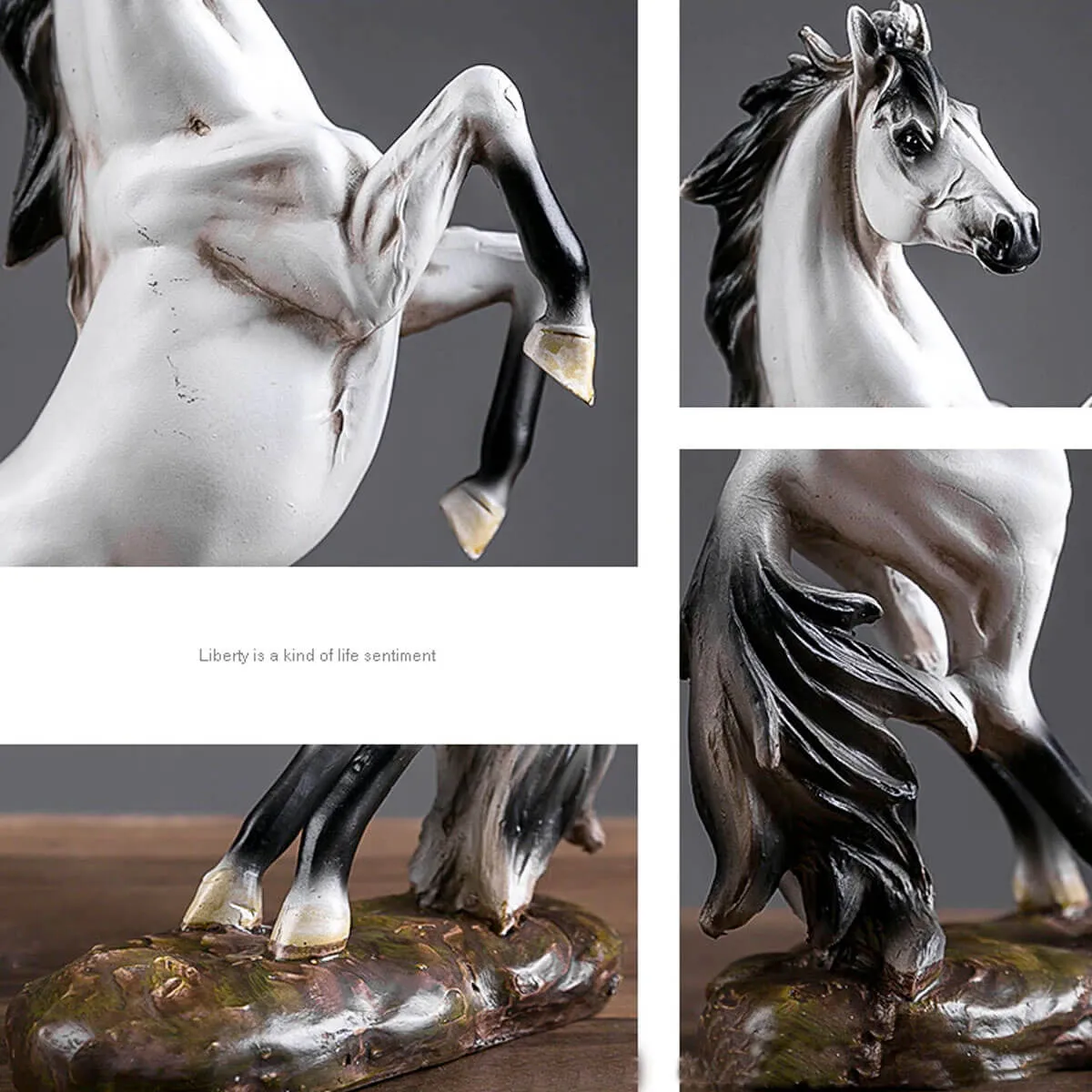Horse Statue Animal Figurines Resin Sculpture Art - Image 7