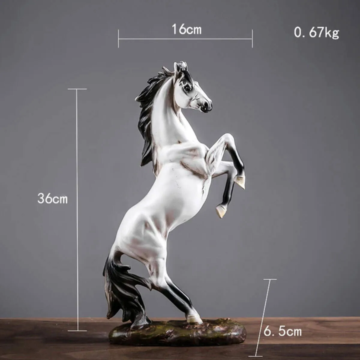 Horse Statue Animal Figurines Resin Sculpture Art - Image 8