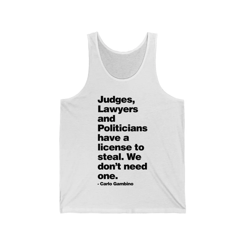Judges lawyers and politicians Carlo Gambino Tank Top - Image 2