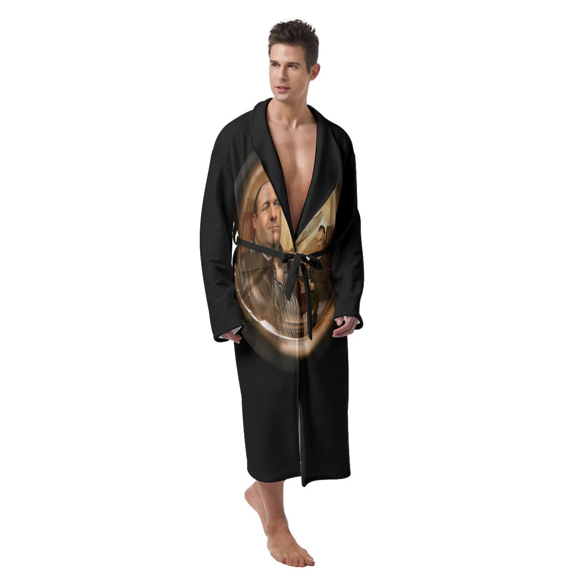 Knock Knock Tony from New Jersey Mobster Heavy Fleece Robe