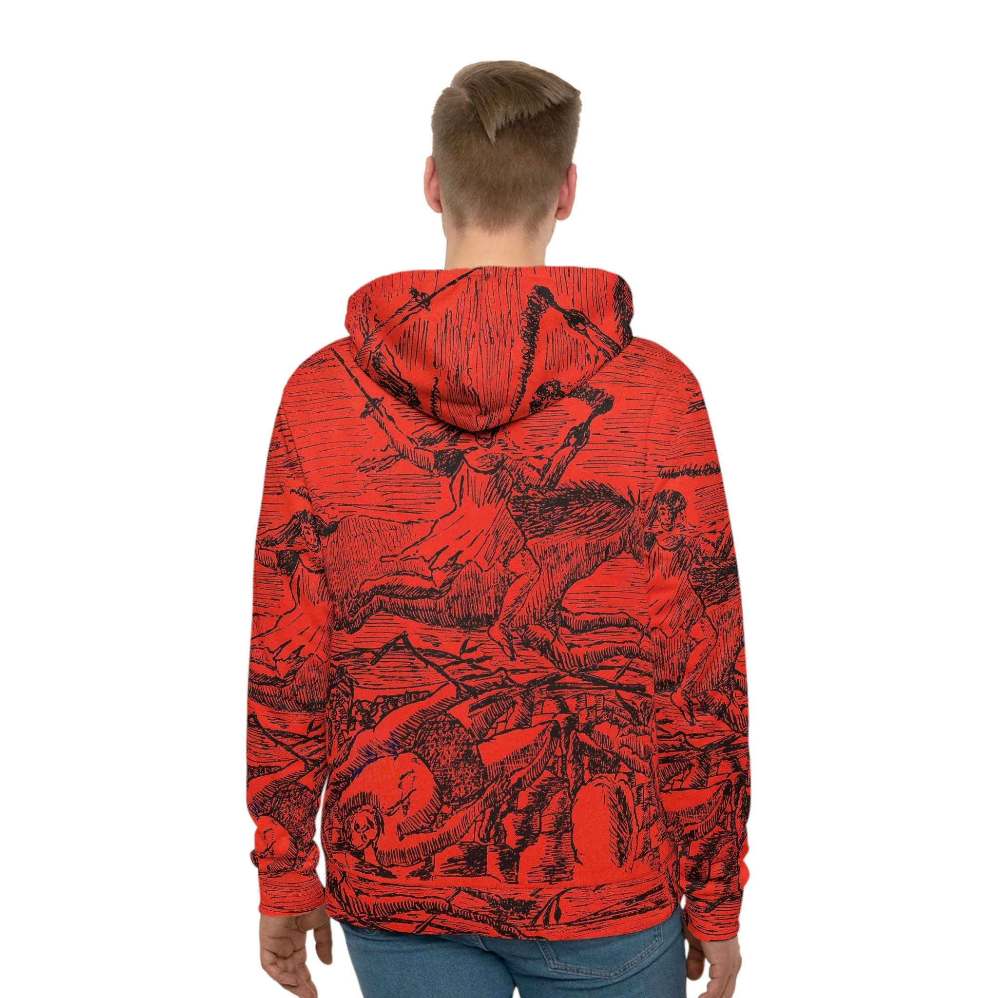 La Guerre The War by Henri Rousseau Art Hoodie - Image 4
