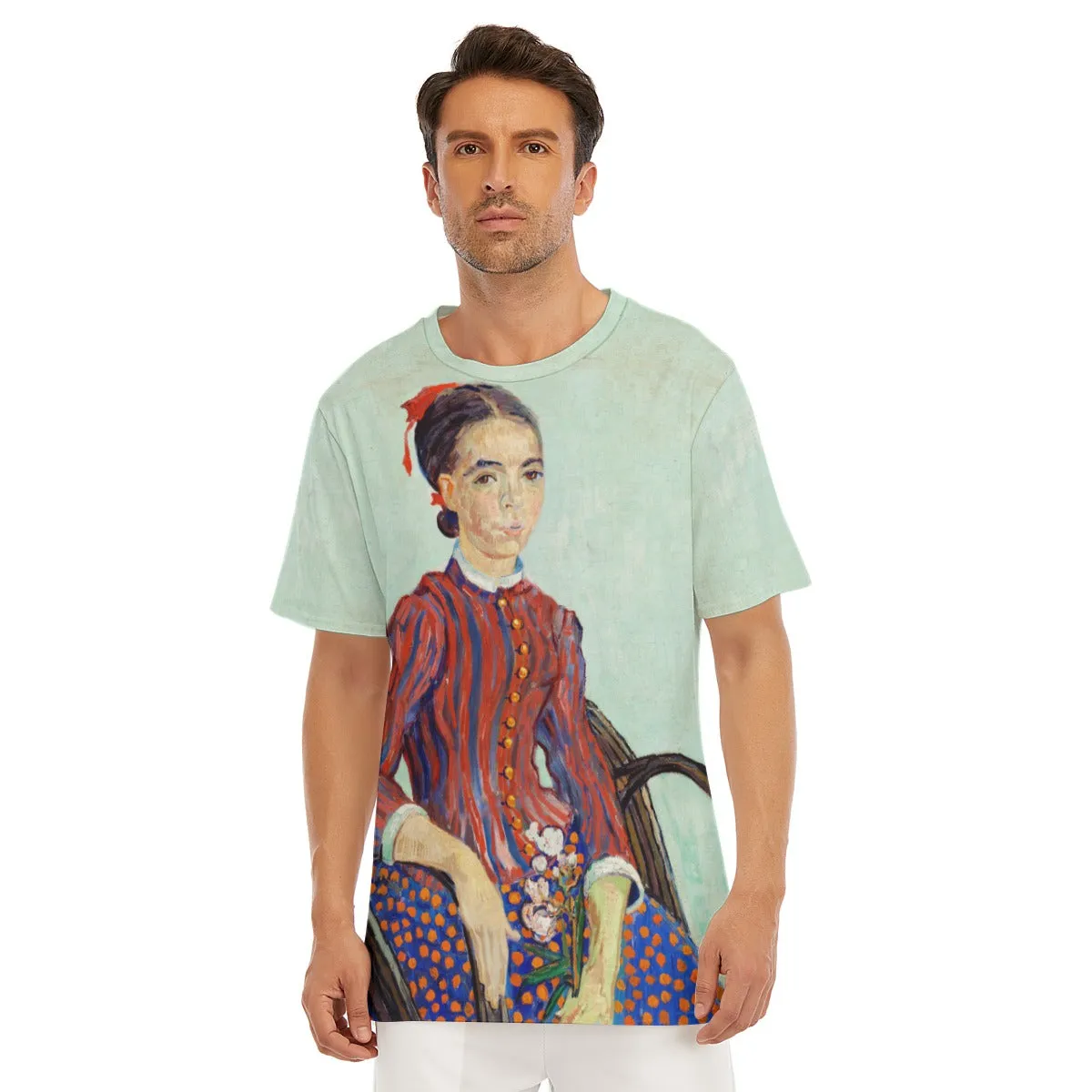 La Mousmé by Vincent van Gogh T-Shirt - Image 4