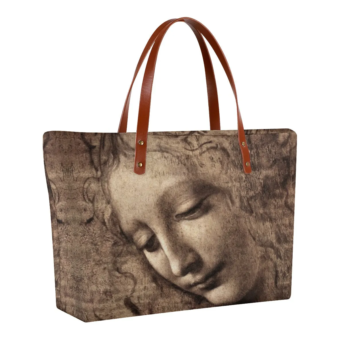 La Scapigliata by Leonardo da Vinci Tote Bag - Image 2
