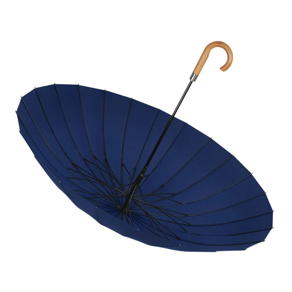Large 24K Wood Handle Business Umbrella - Image 6