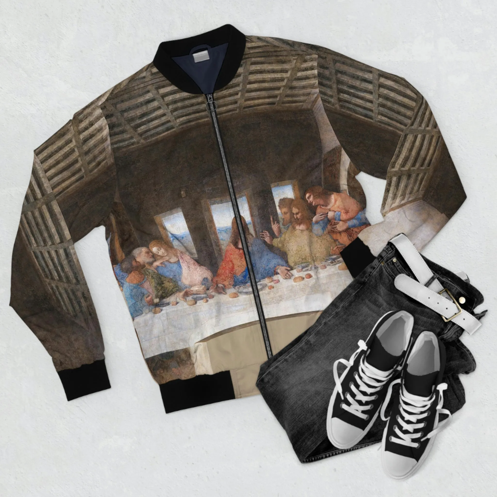 Leonardo Da Vinci The Last Supper Bomber Jacket - Image 3