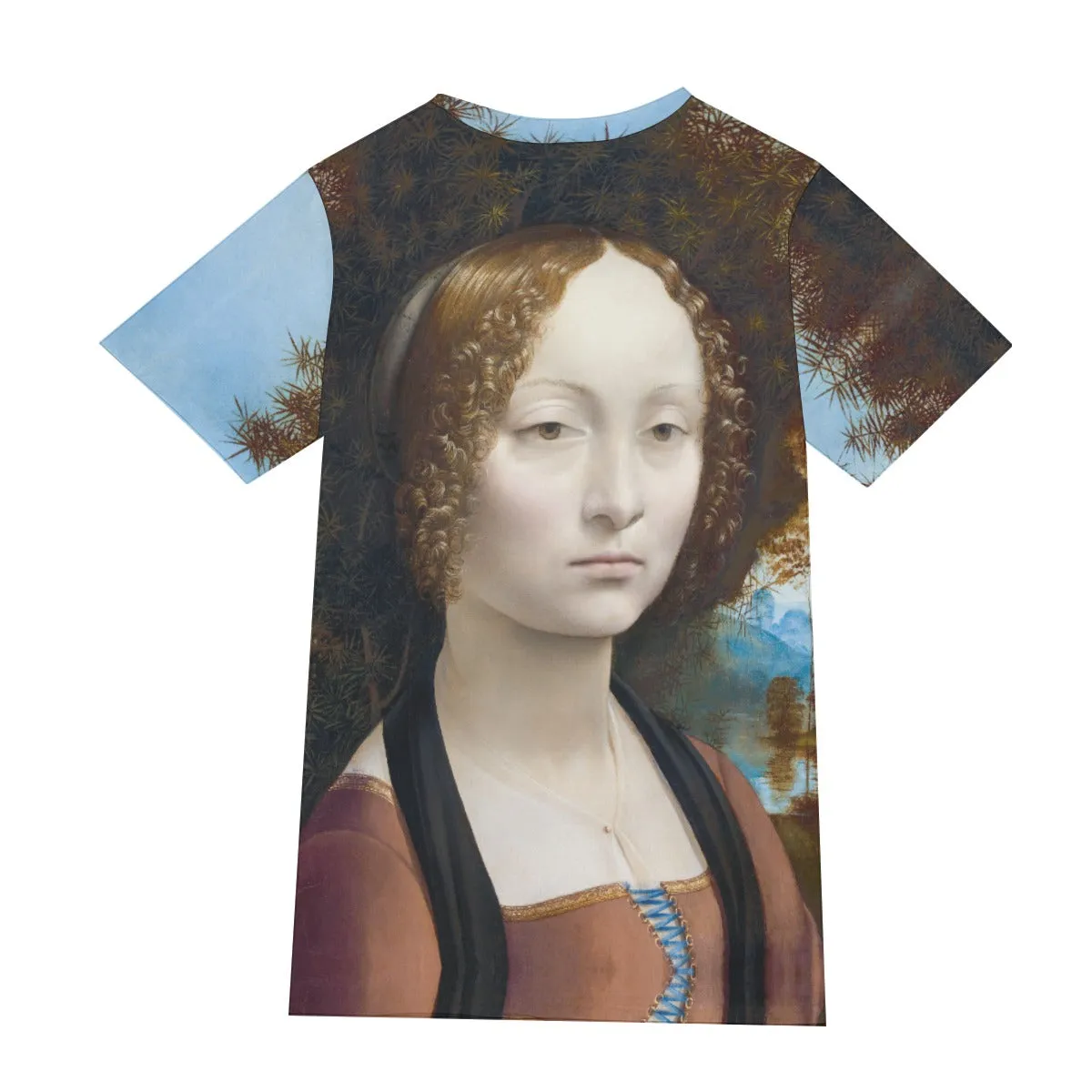 Leonardo da Vinci's Ginevra de' Benci T-Shirt - Image 2