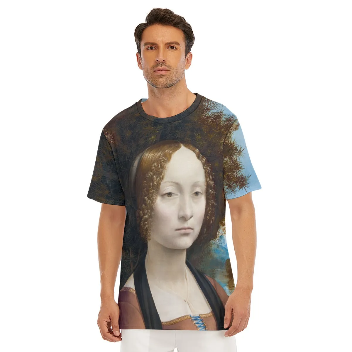 Leonardo da Vinci's Ginevra de' Benci T-Shirt - Image 4