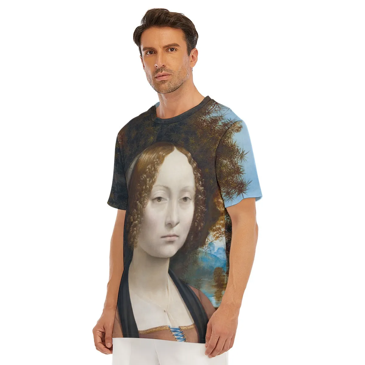 Leonardo da Vinci's Ginevra de' Benci T-Shirt - Image 6