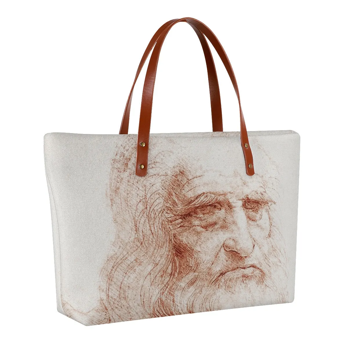 Leonardo da Vinci's Self-portrait Art Tote Bag - Image 2