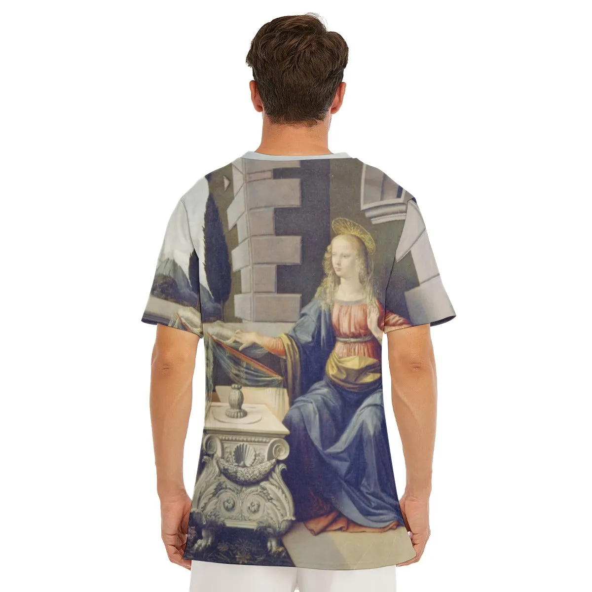 Leonardo da Vinci's The Annunciation T-Shirt - Image 7