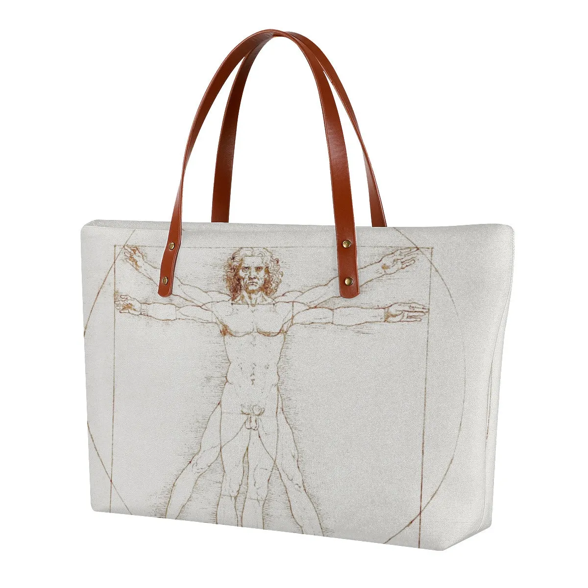 Leonardo da Vinci's Vitruvian Man Art Tote Bag
