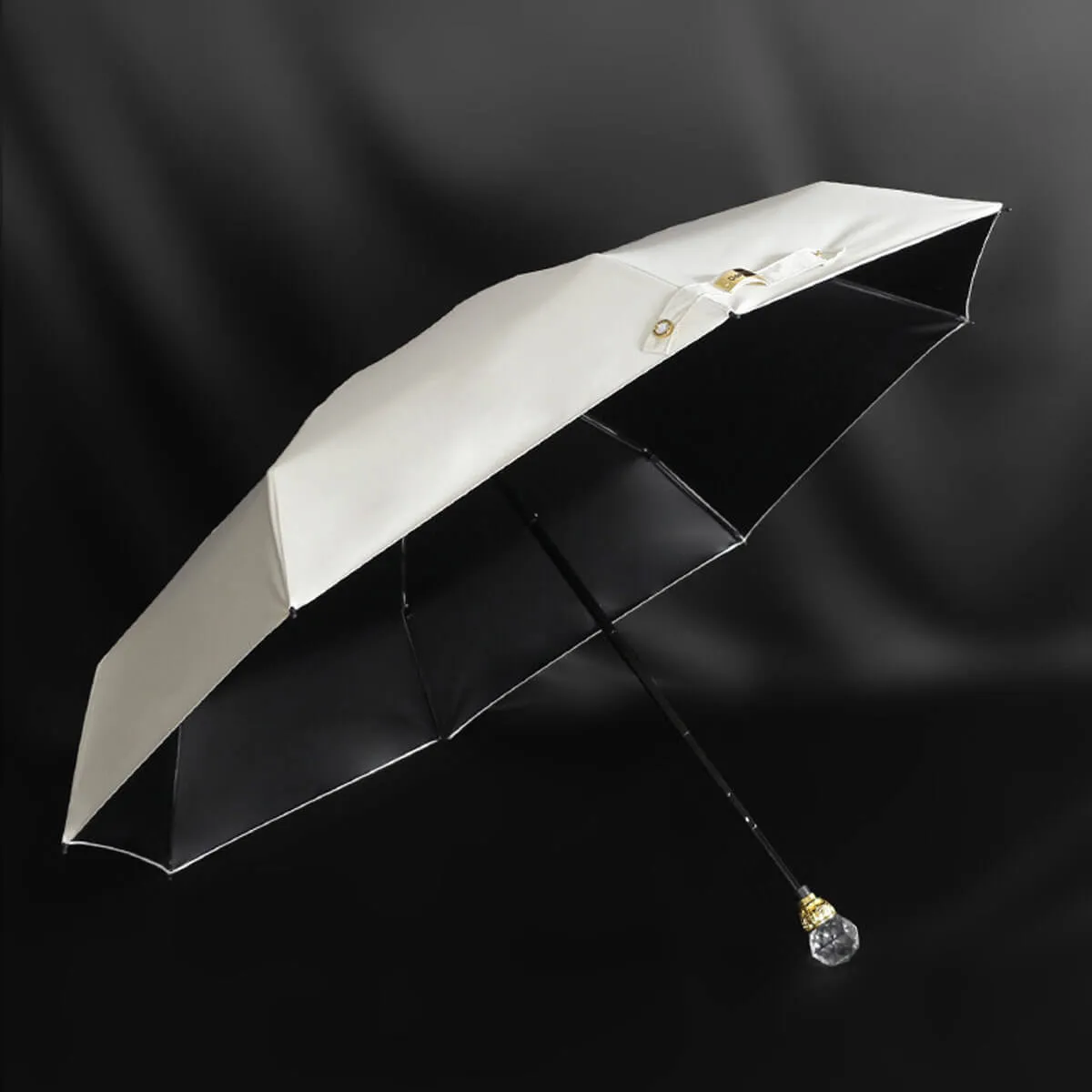Luxury Crystal Five Folding High-Quality Umbrella - Image 8