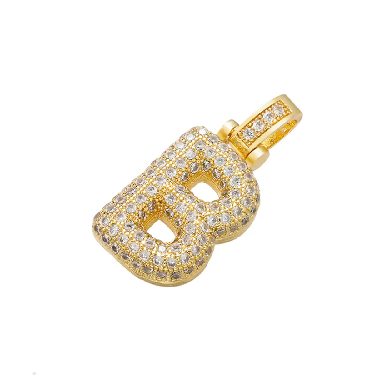 Luxury Delicate and Fat 26 Golden Letter Pendant - Image 5