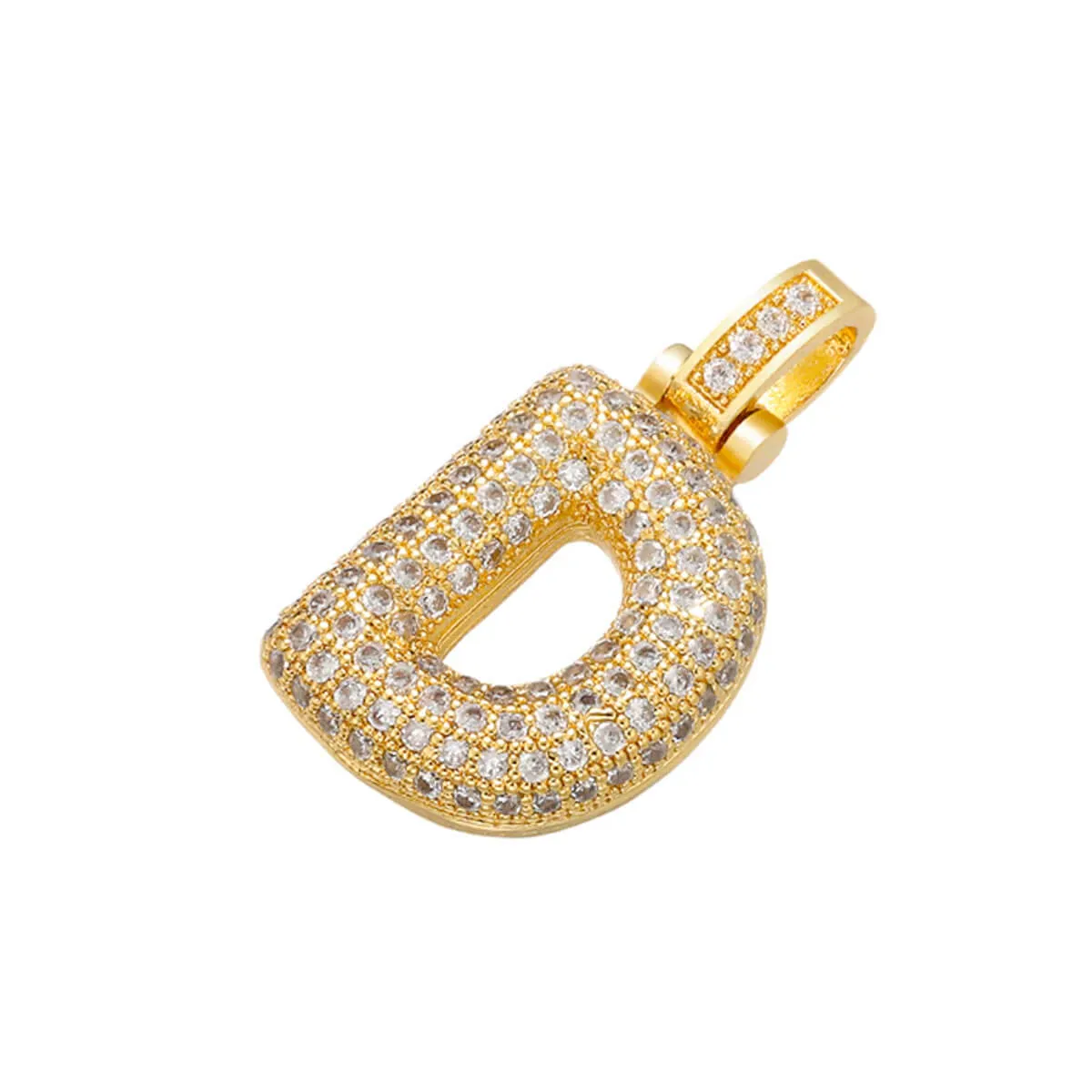 Luxury Delicate and Fat 26 Golden Letter Pendant - Image 7