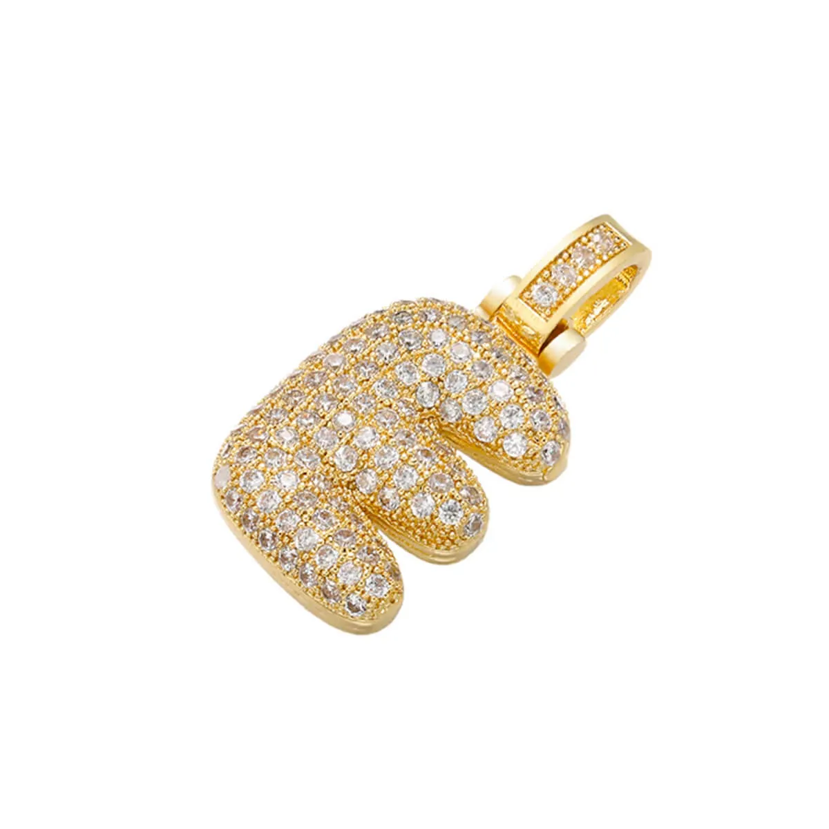 Luxury Delicate and Fat 26 Golden Letter Pendant - Image 8