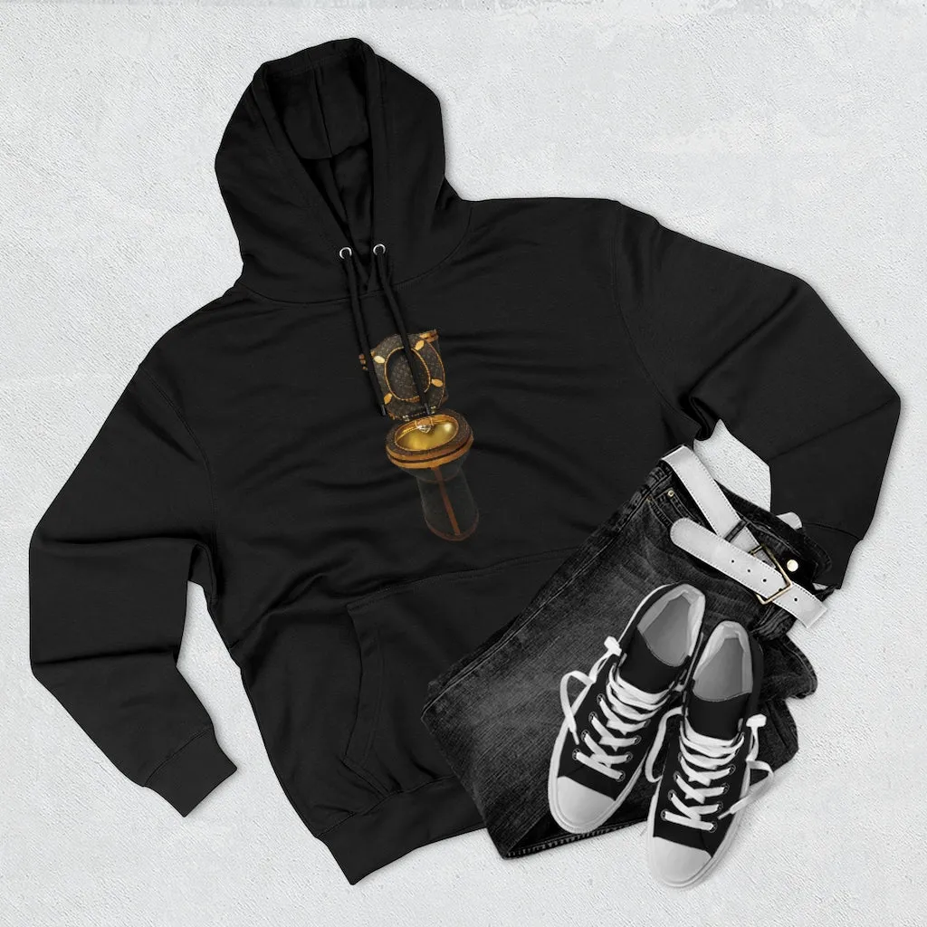 Luxury Golden Toilet Mob Wife Pullover Hoodie - Image 2