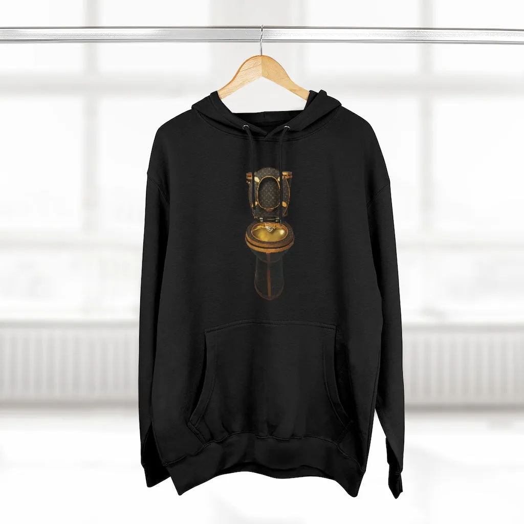 Luxury Golden Toilet Mob Wife Pullover Hoodie - Image 3