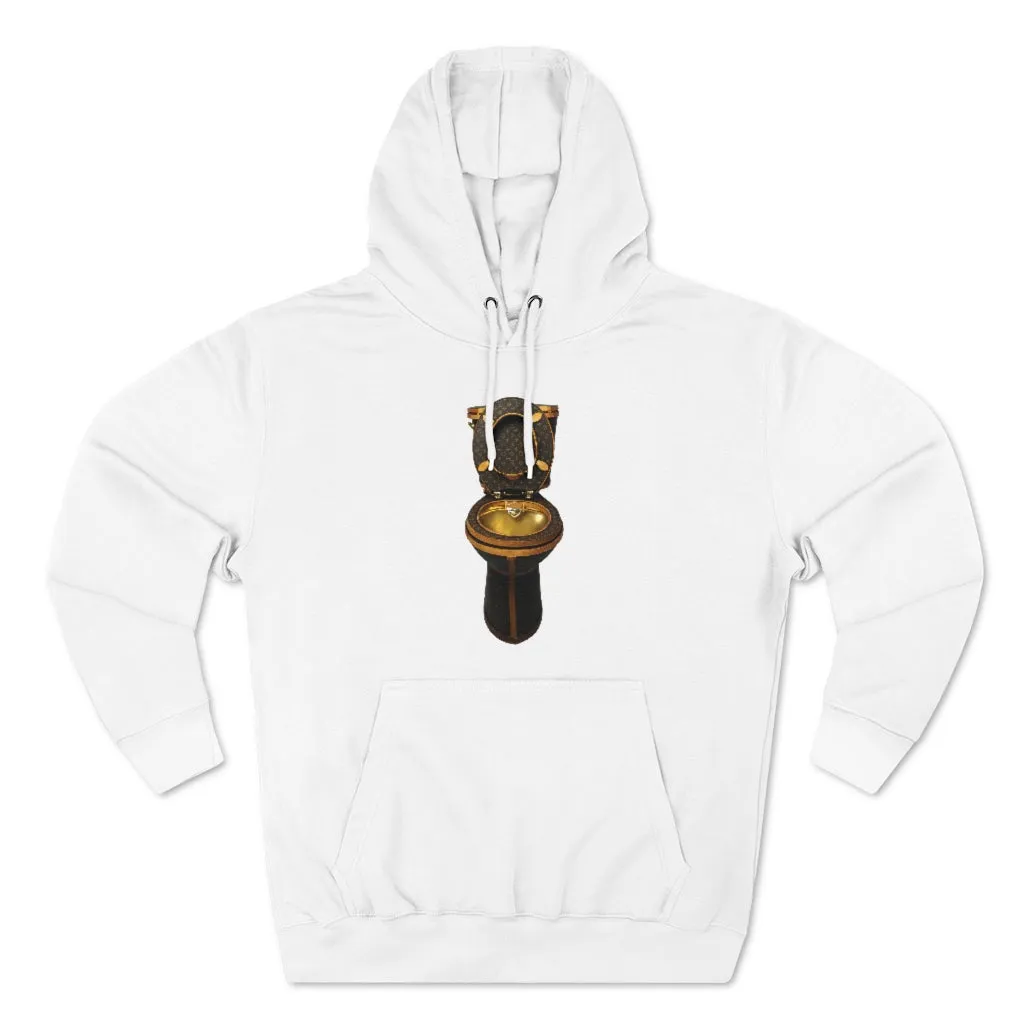 Luxury Golden Toilet Mob Wife Pullover Hoodie - Image 4