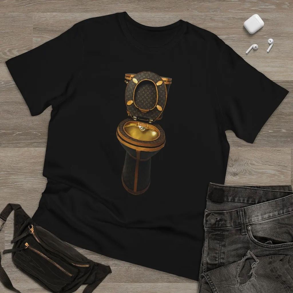 Luxury Golden Toilet Mob Wife T-Shirt - Image 2