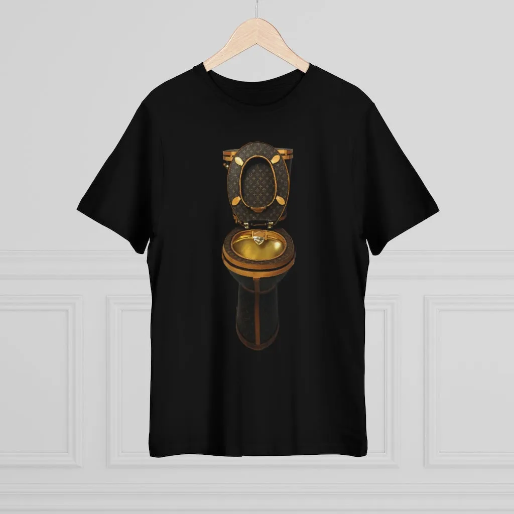 Luxury Golden Toilet Mob Wife T-Shirt - Image 3