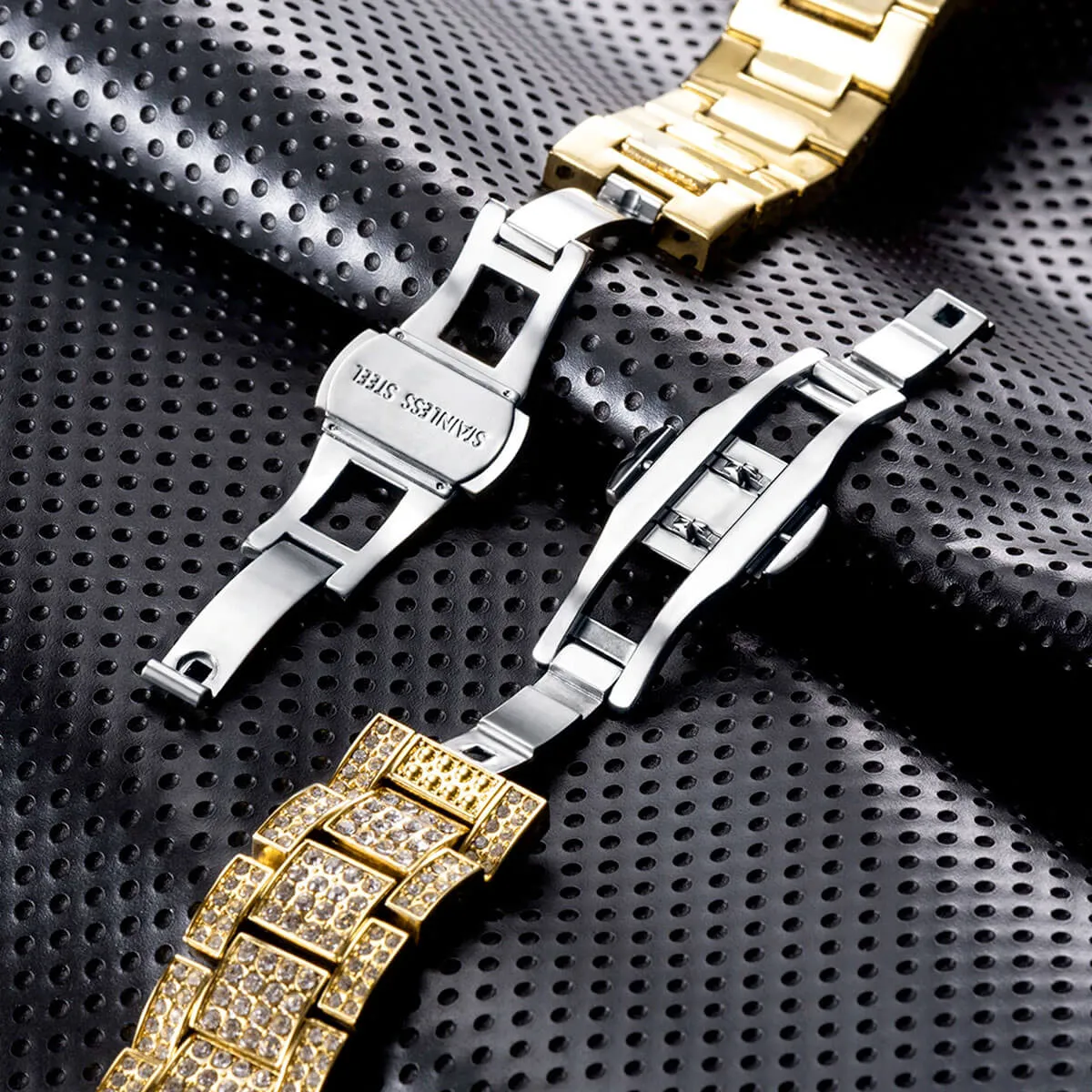 Luxury Iced Out Diamond Stainless Steel Watch - Image 33