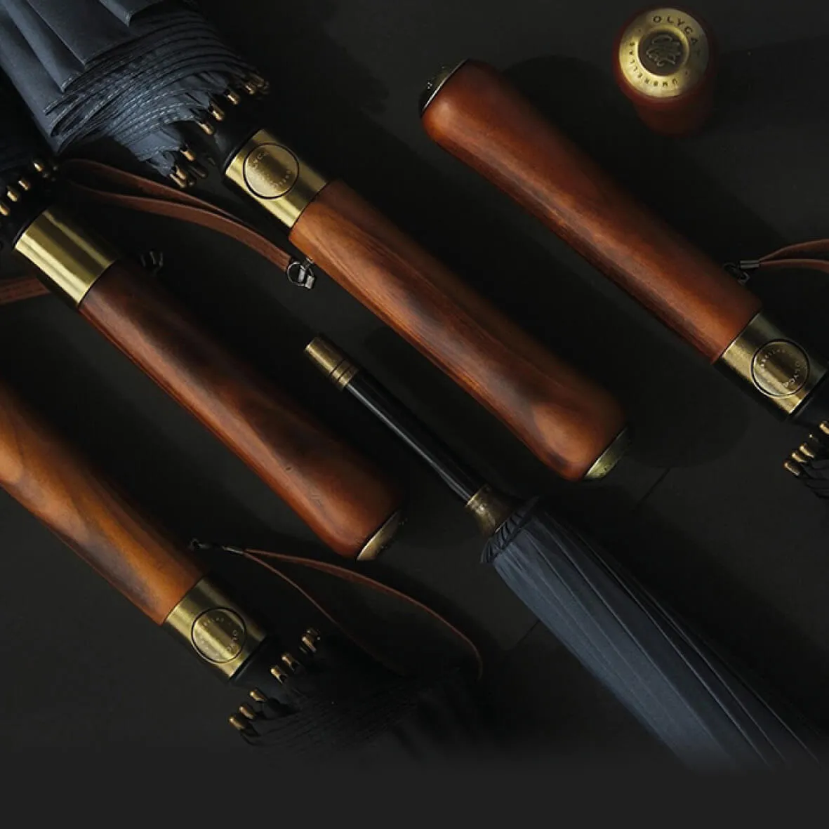 Luxury Large 16 Ribs Handle Business Gentleman Umbrella - Image 13