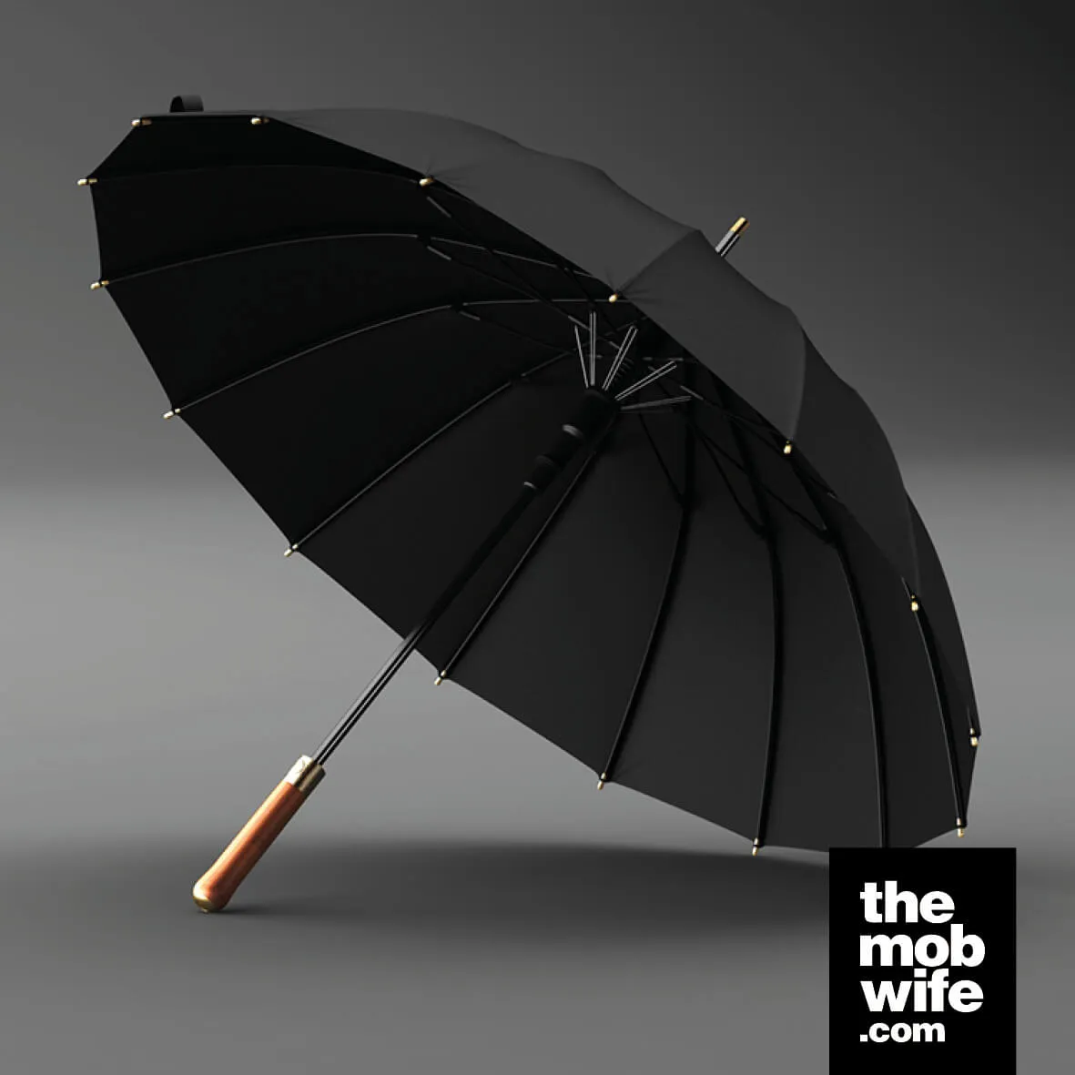Luxury Large 16 Ribs Handle Business Gentleman Umbrella - Image 3