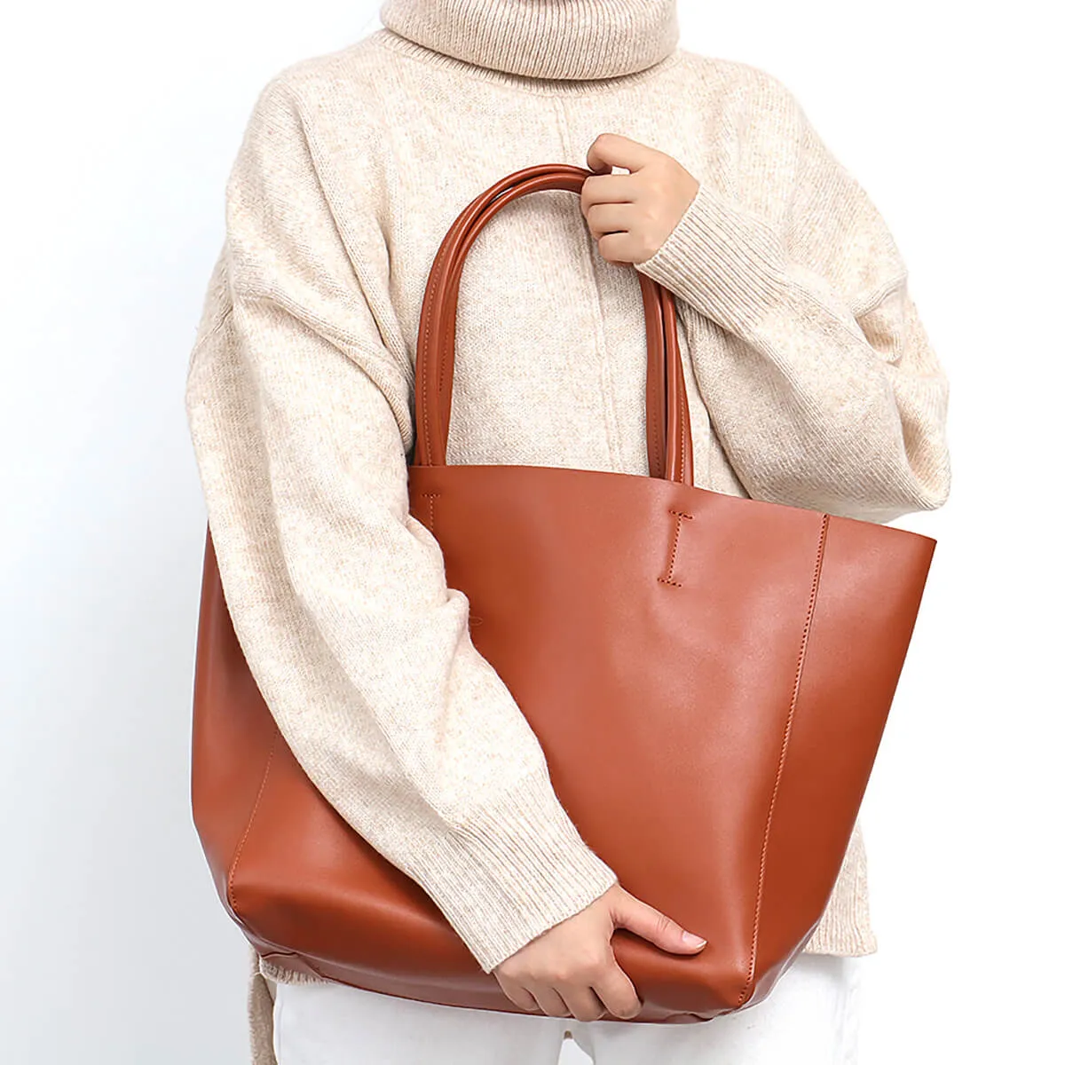 Luxury Leather Designer Women Tote Bags - Image 16