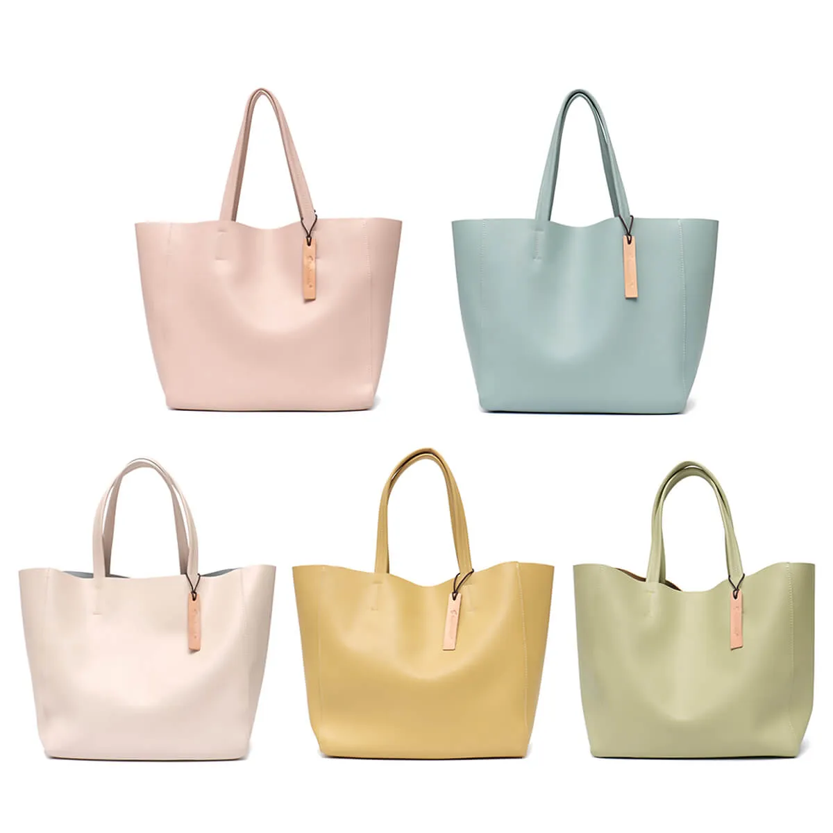 Luxury Leather Designer Women Tote Bags - Image 20