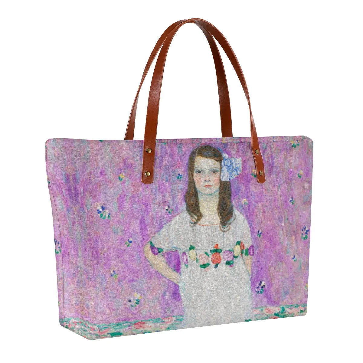 Mäda Primavesi by Gustav Klimt Portrait Waterproof Tote Bag - Image 2