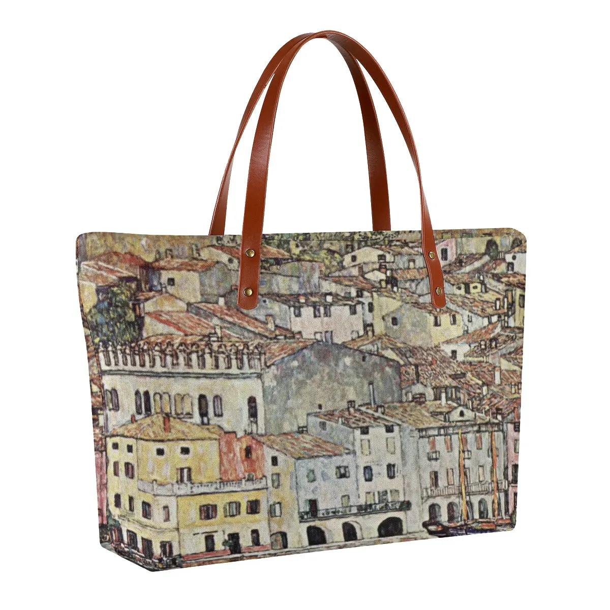 Malcesine am Gardasee by Gustav Klimt Waterproof Tote Bag - Image 2
