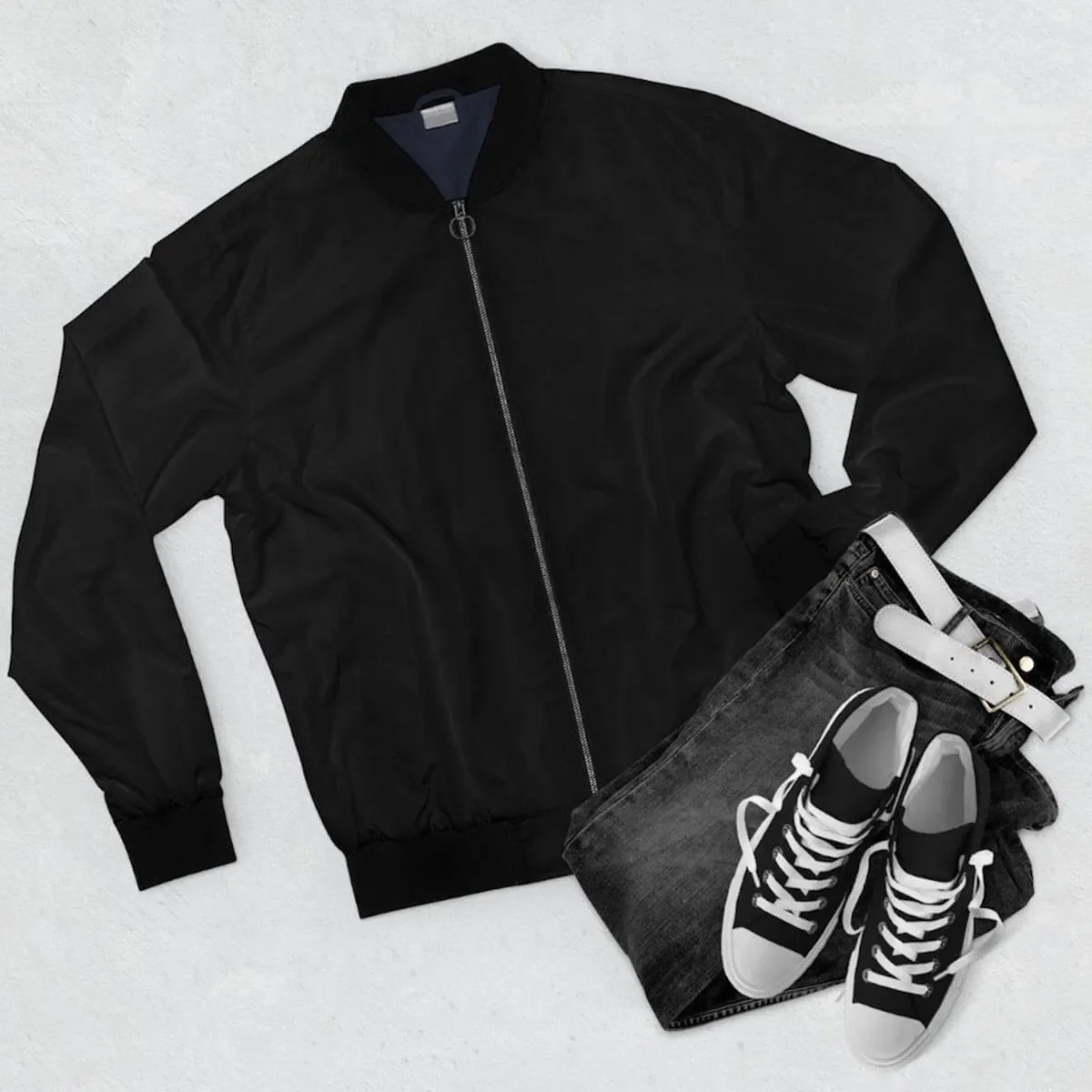 Miami 305 Gangster Wise Words is yours Bomber Jacket - Image 3