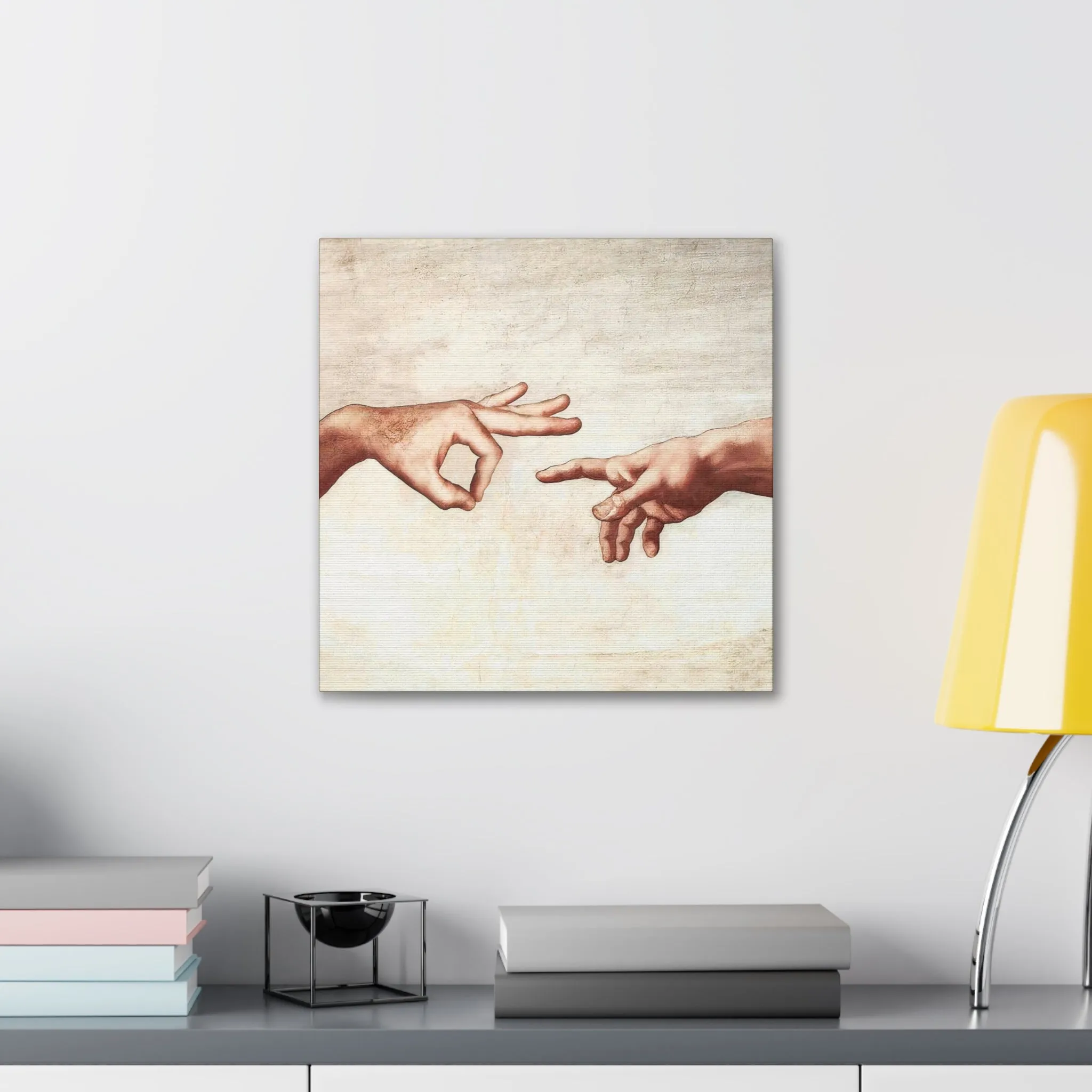Michelangelo The Creation of Adam Parody Canvas Gallery Wraps - Image 4