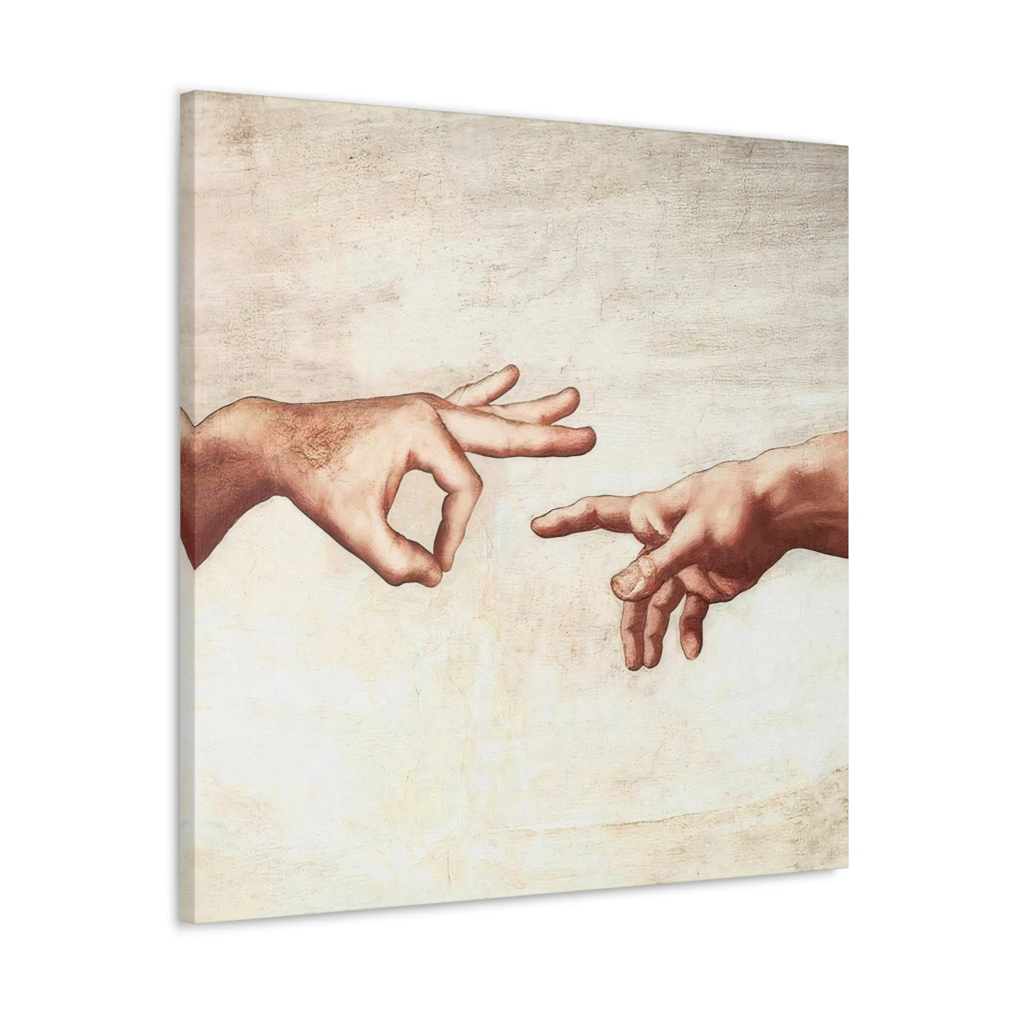 Michelangelo The Creation of Adam Parody Canvas Gallery Wraps - Image 9