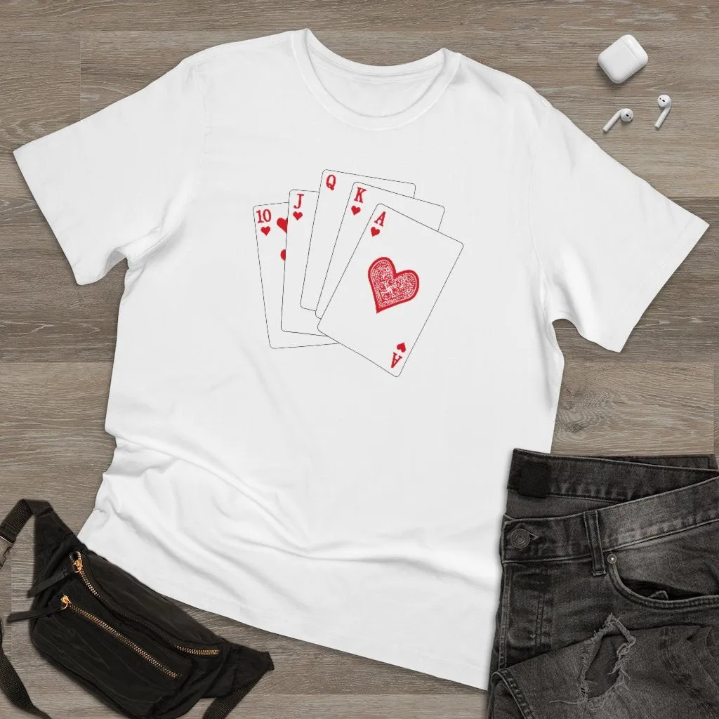 Mobster Winning hand Cards Royal Flush T-shirt - Image 2
