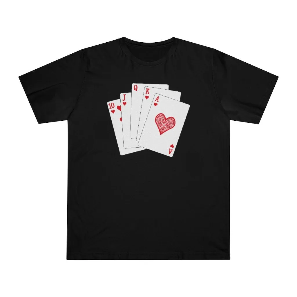 Mobster Winning hand Cards Royal Flush T-shirt - Image 6