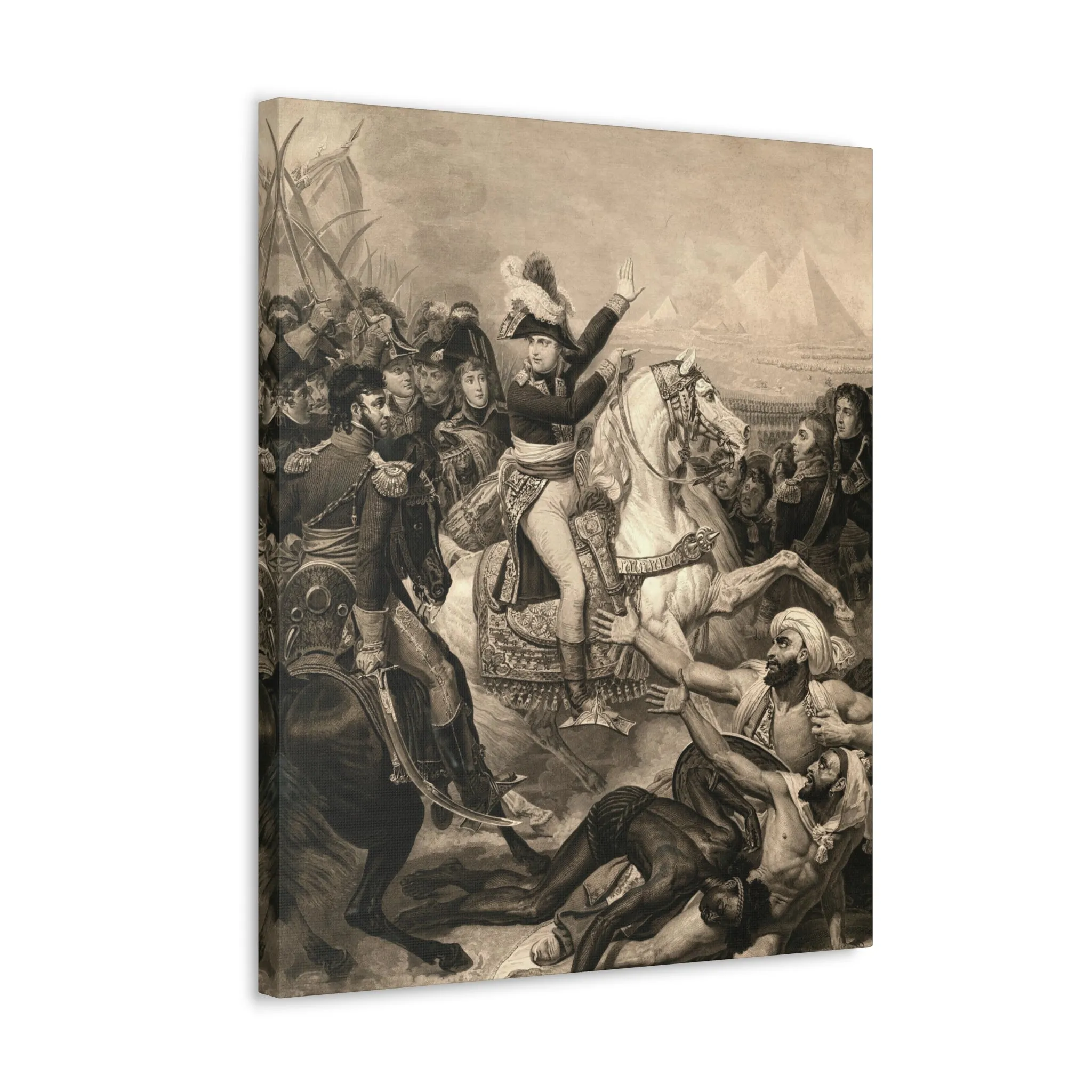 Napoleon at The Battle of The Pyramids Canvas Gallery Wraps