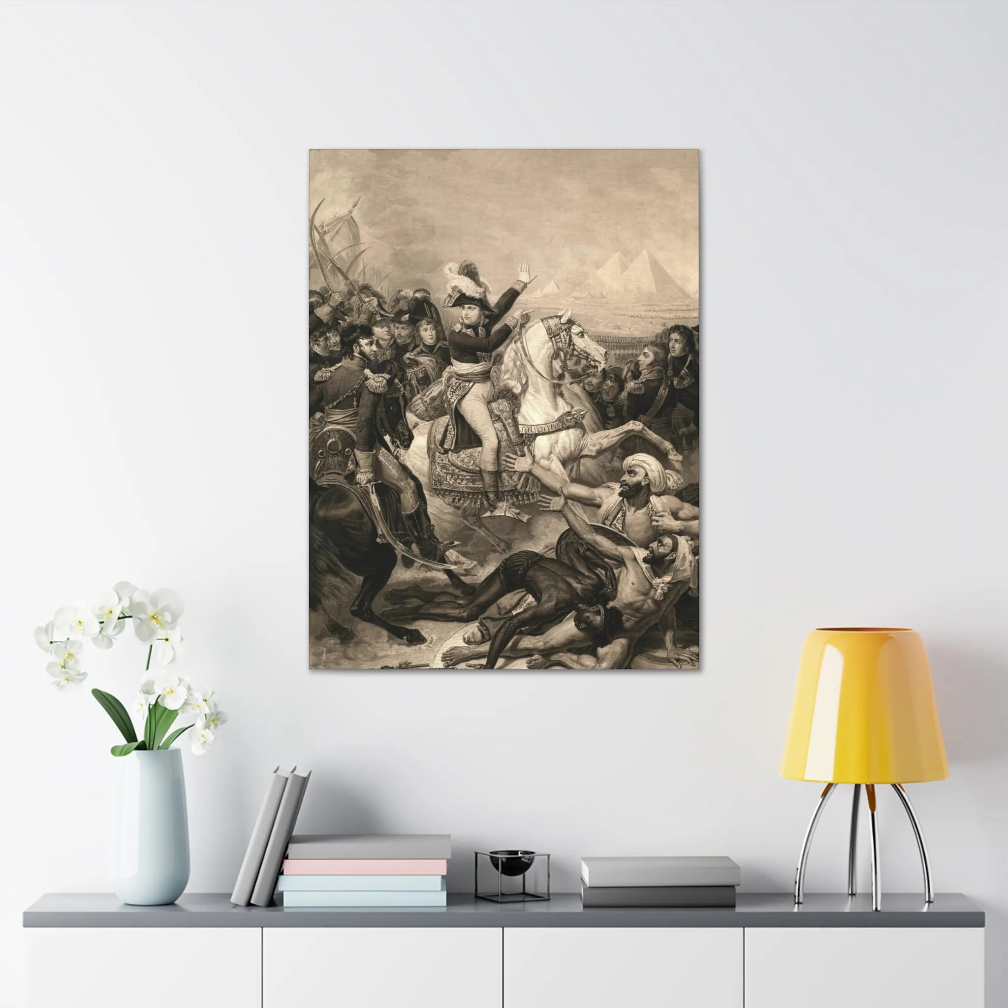 Napoleon at The Battle of The Pyramids Canvas Gallery Wraps - Image 10