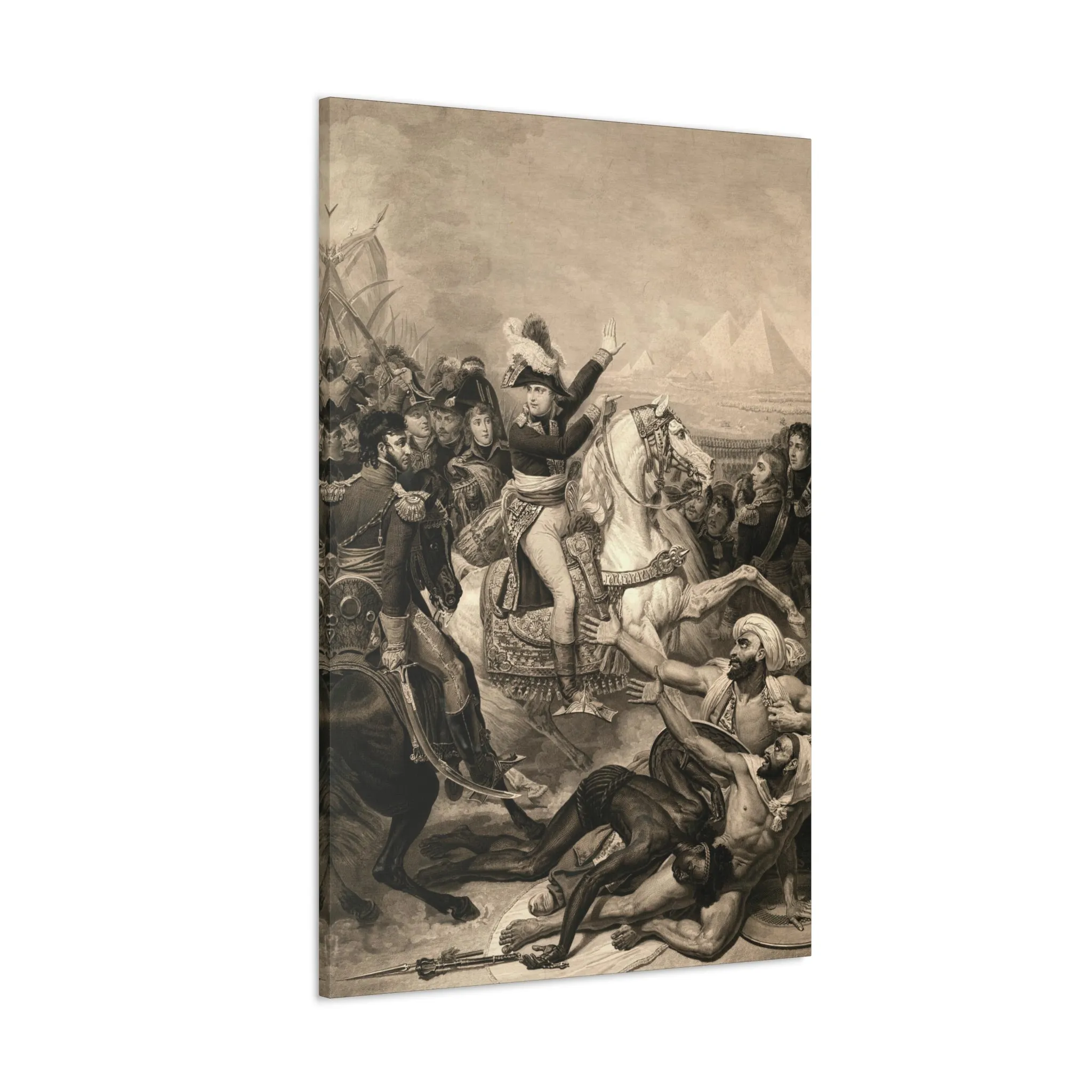 Napoleon at The Battle of The Pyramids Canvas Gallery Wraps - Image 11