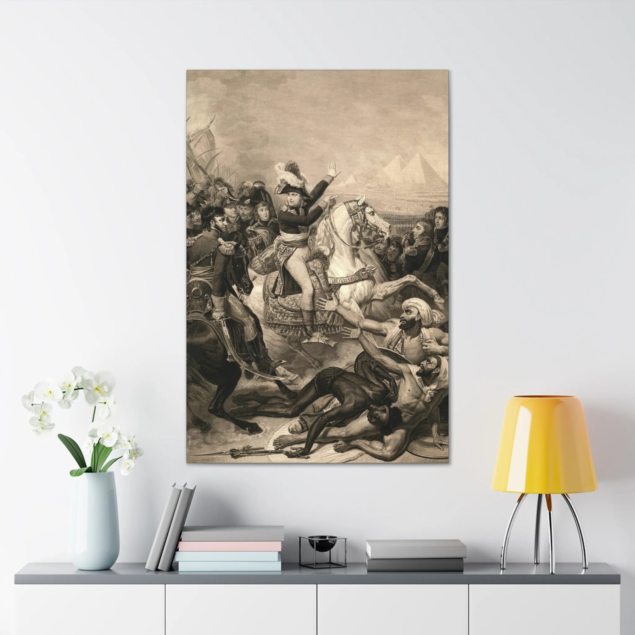 Napoleon at The Battle of The Pyramids Canvas Gallery Wraps - Image 12