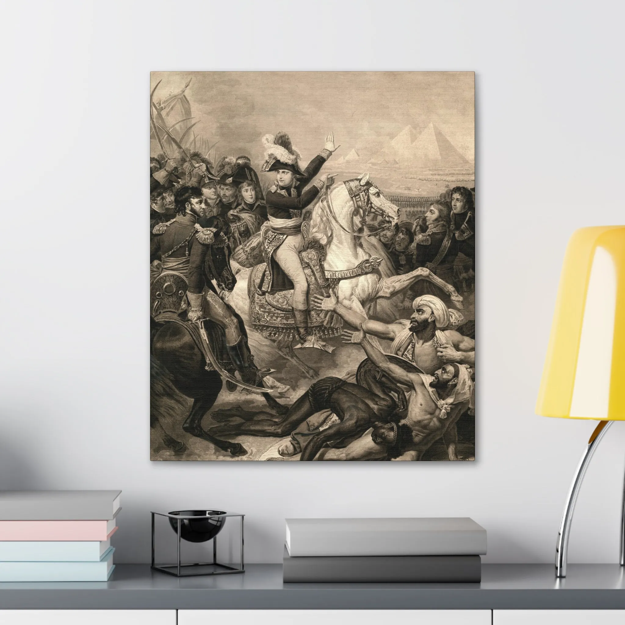 Napoleon at The Battle of The Pyramids Canvas Gallery Wraps - Image 2