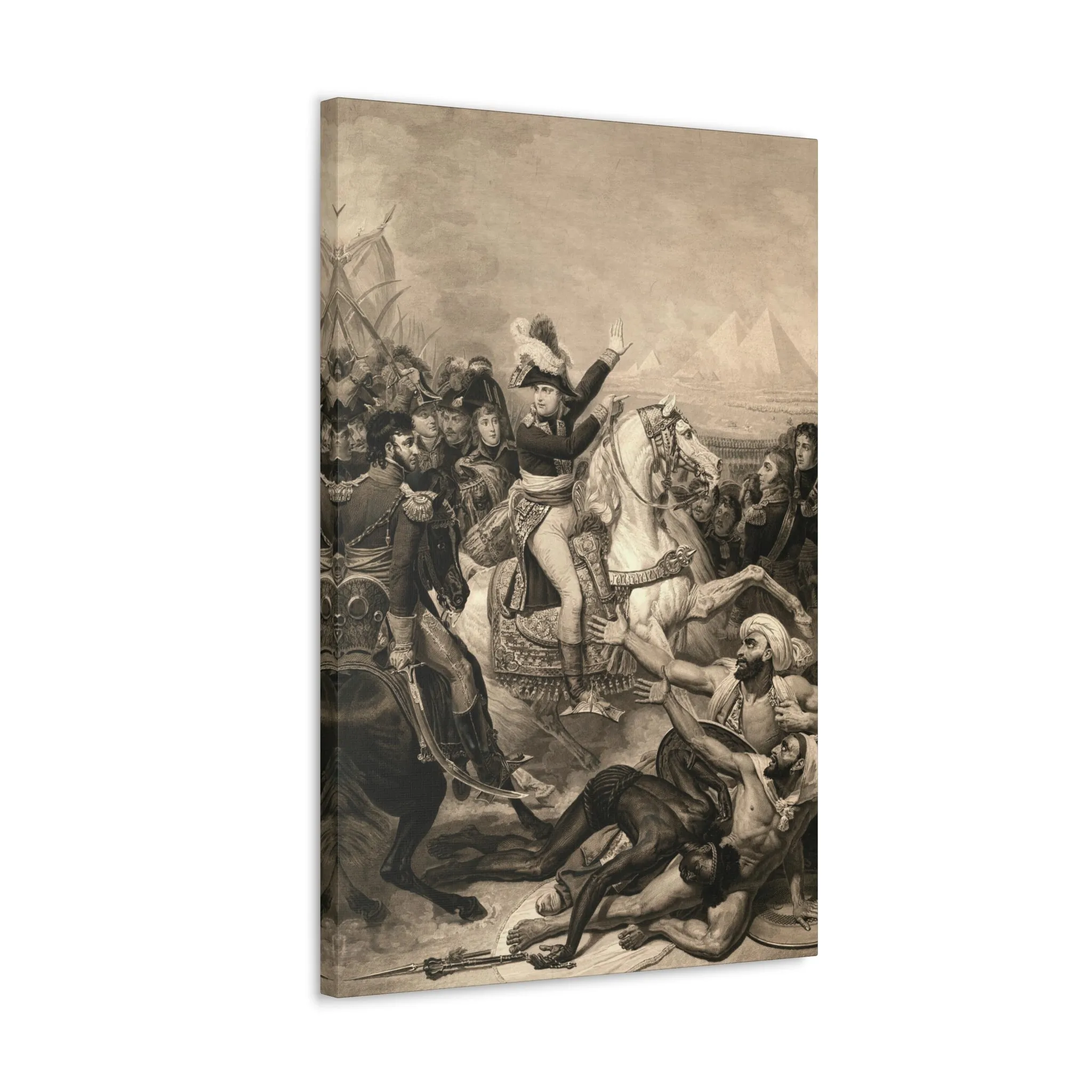 Napoleon at The Battle of The Pyramids Canvas Gallery Wraps - Image 3