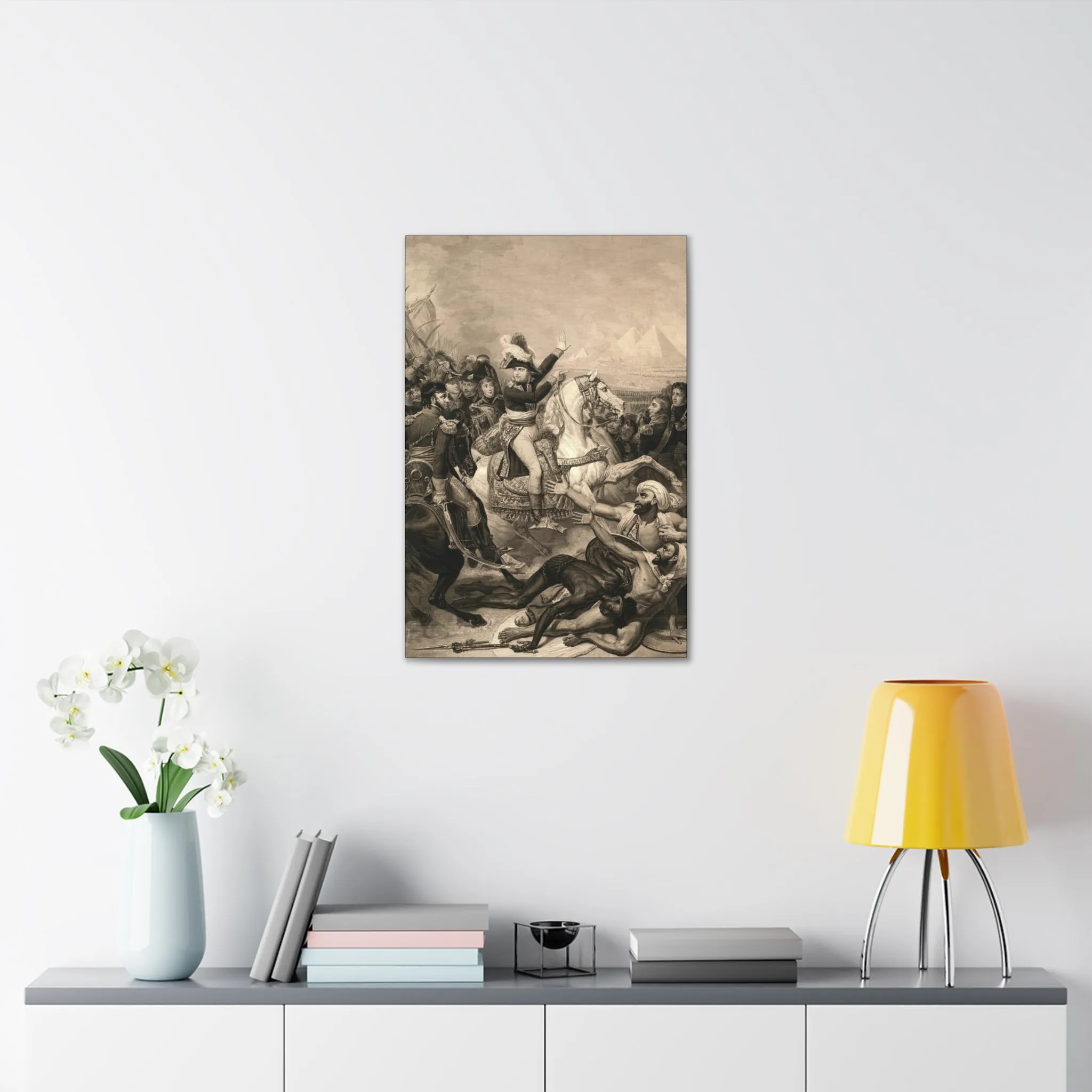 Napoleon at The Battle of The Pyramids Canvas Gallery Wraps - Image 4