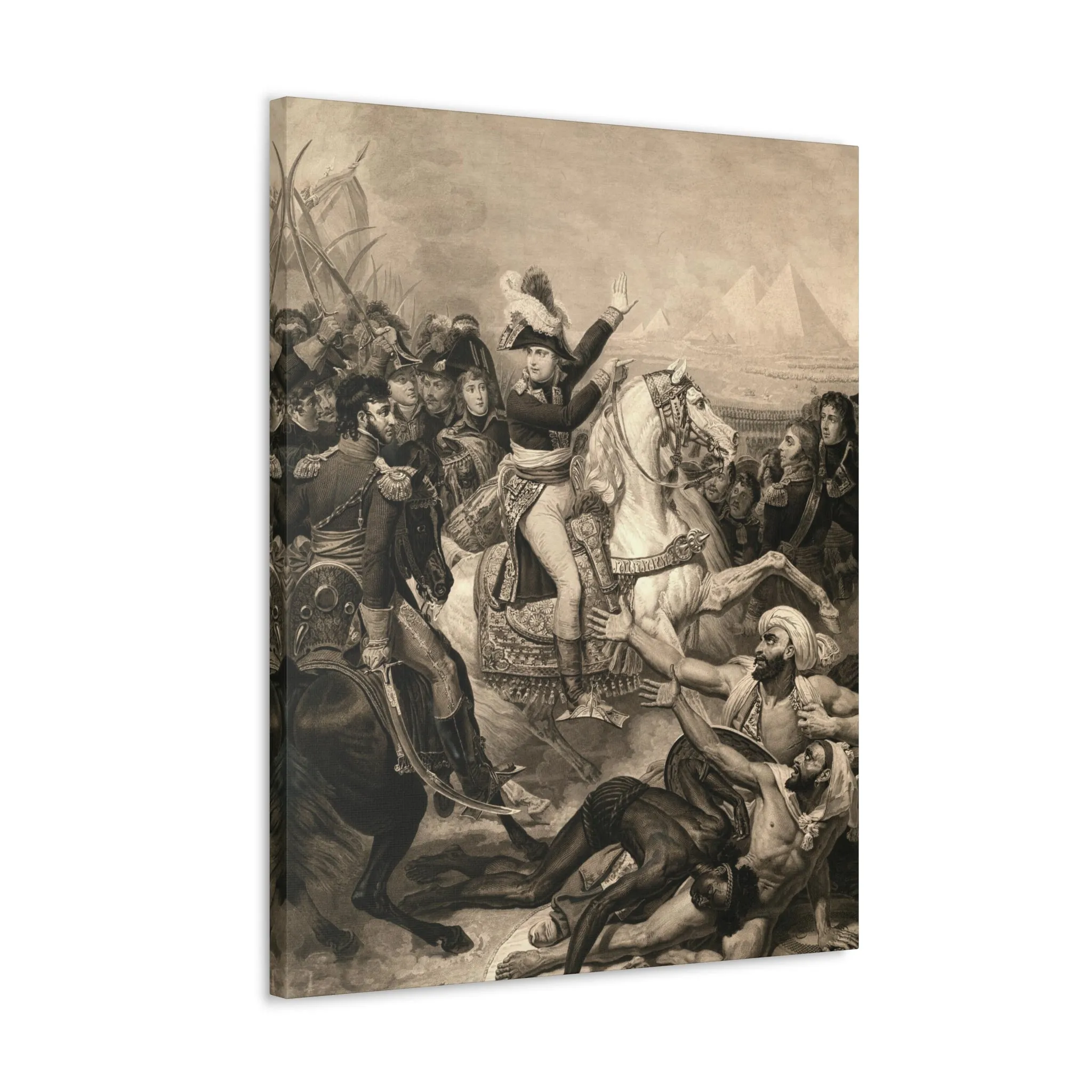 Napoleon at The Battle of The Pyramids Canvas Gallery Wraps - Image 5