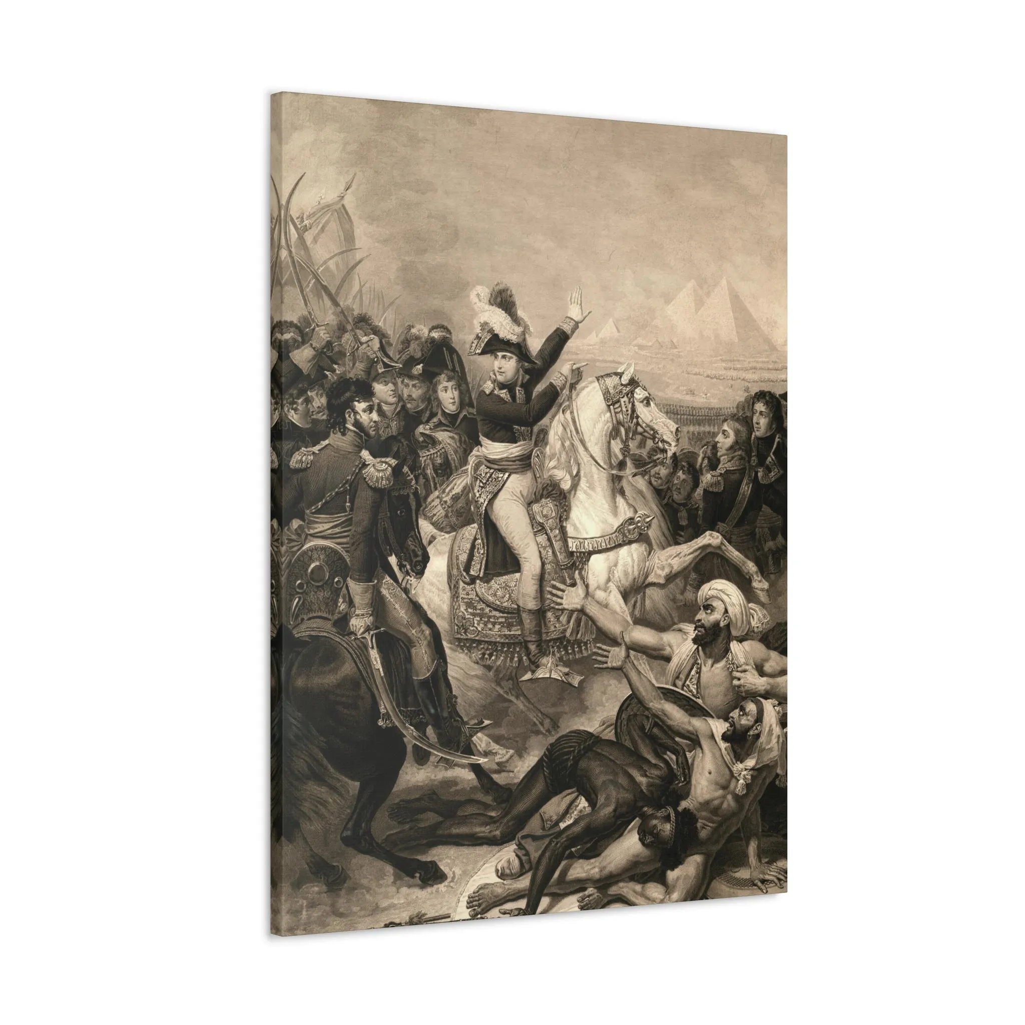 Napoleon at The Battle of The Pyramids Canvas Gallery Wraps - Image 9