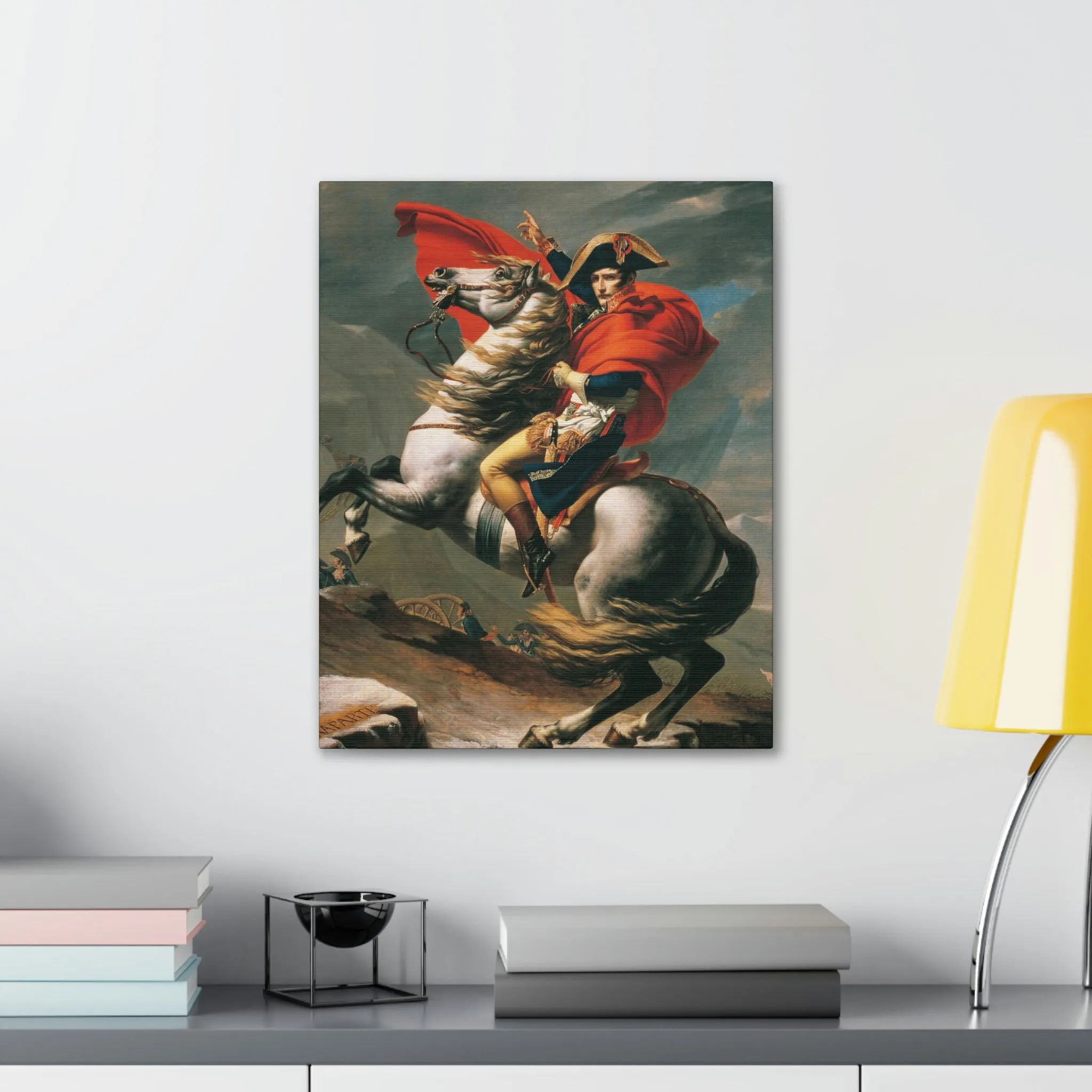 Napoleon Crossing the Alps Canvas Gallery Wraps - Image 7